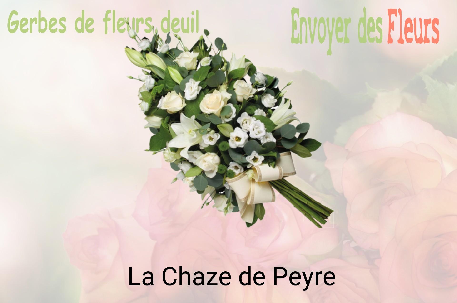 Gerbe de fleurs de deuil livrée à La Chaze-de-Peyre
